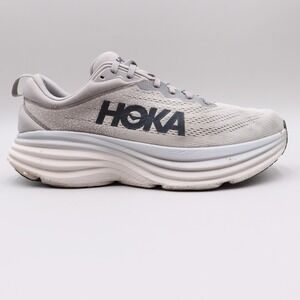Hoka One One Bondi 8 Men's Size 11D US Sharkskin Harbor Mist Running Shoes